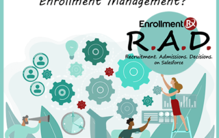 How does IT systems integration impact admissions yield in enrollment management